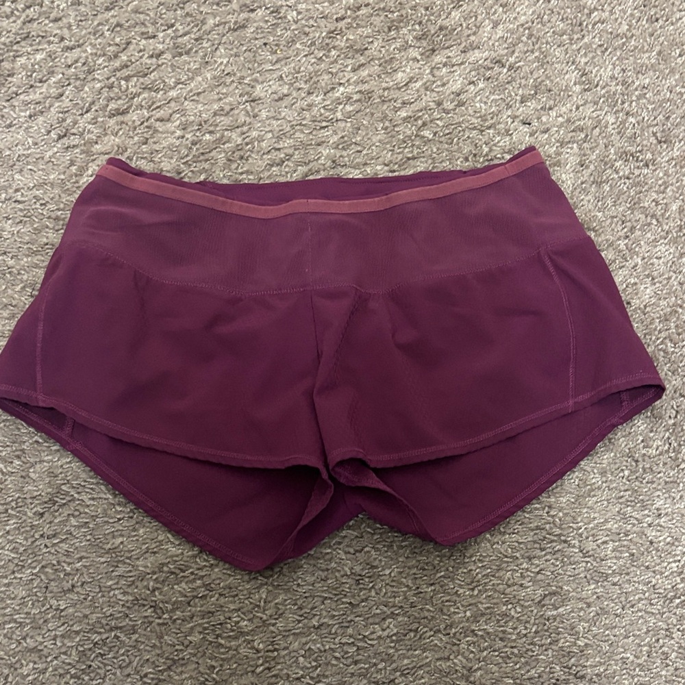 oiselle Plum/Berry Performance Running Shorts